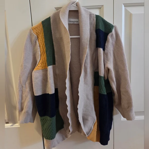 Breckenridge Color Block Cardigan Sweater - Picture 1 of 4